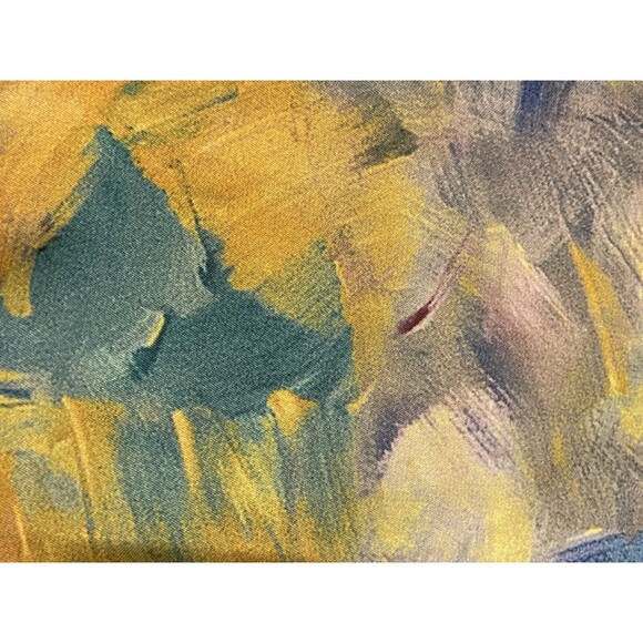 H&M Midi Summer Dress Sz 12 Floral Yellow Purple Sleeveless Cottagecore - Picture 11 of 16